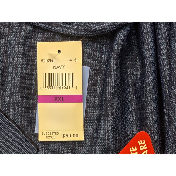 Haggar Men's 2XL Cool 18 Tec‎ Polo Shirt New with Tags Short Sleeve - Picture 5 of 9